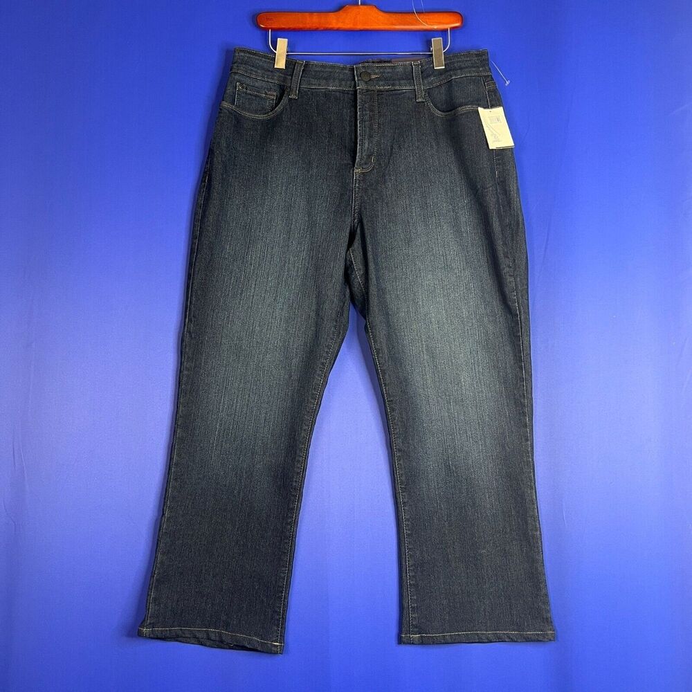 NWT NYDJ NOT YOUR DAUGHTERS JEANS Sz 16 Bootcut Slimming Jeans Blue Anniversary